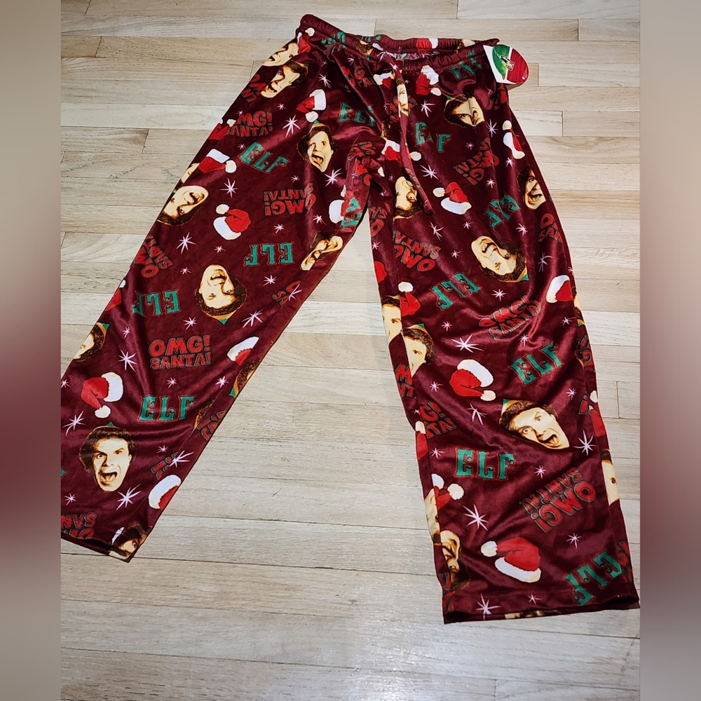 ELF Red Holiday Pajama Pants